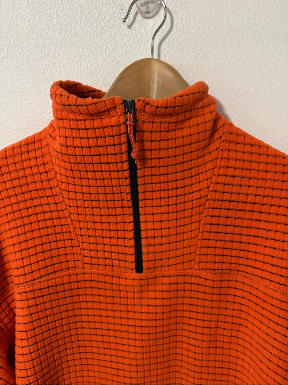 Mountain Hardwear Summit Grid Big Grid Half Zip Orange Fleece Gorpcore-Small - Picture 3 of 10